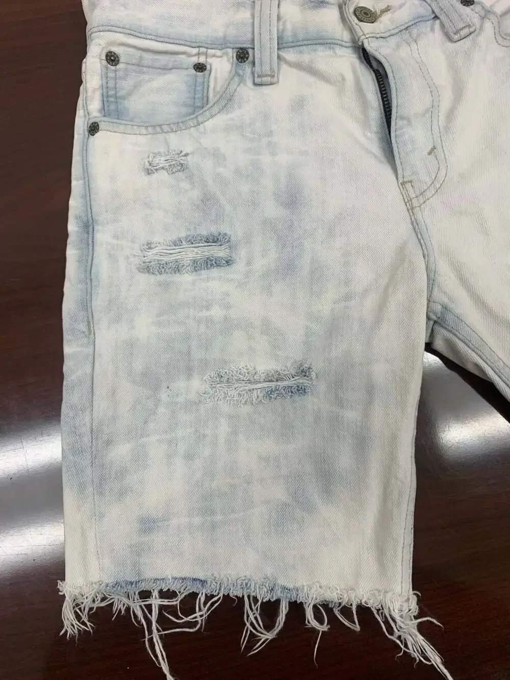 Levi's 511 Mens Distressed Denim Shorts blue Size 30